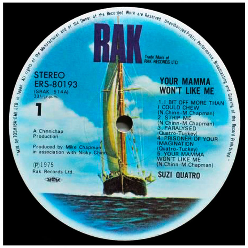 Виниловая пластинка SUZI QUATRO ‎– Your Mamma Won't Like Me, 1975 (LP)